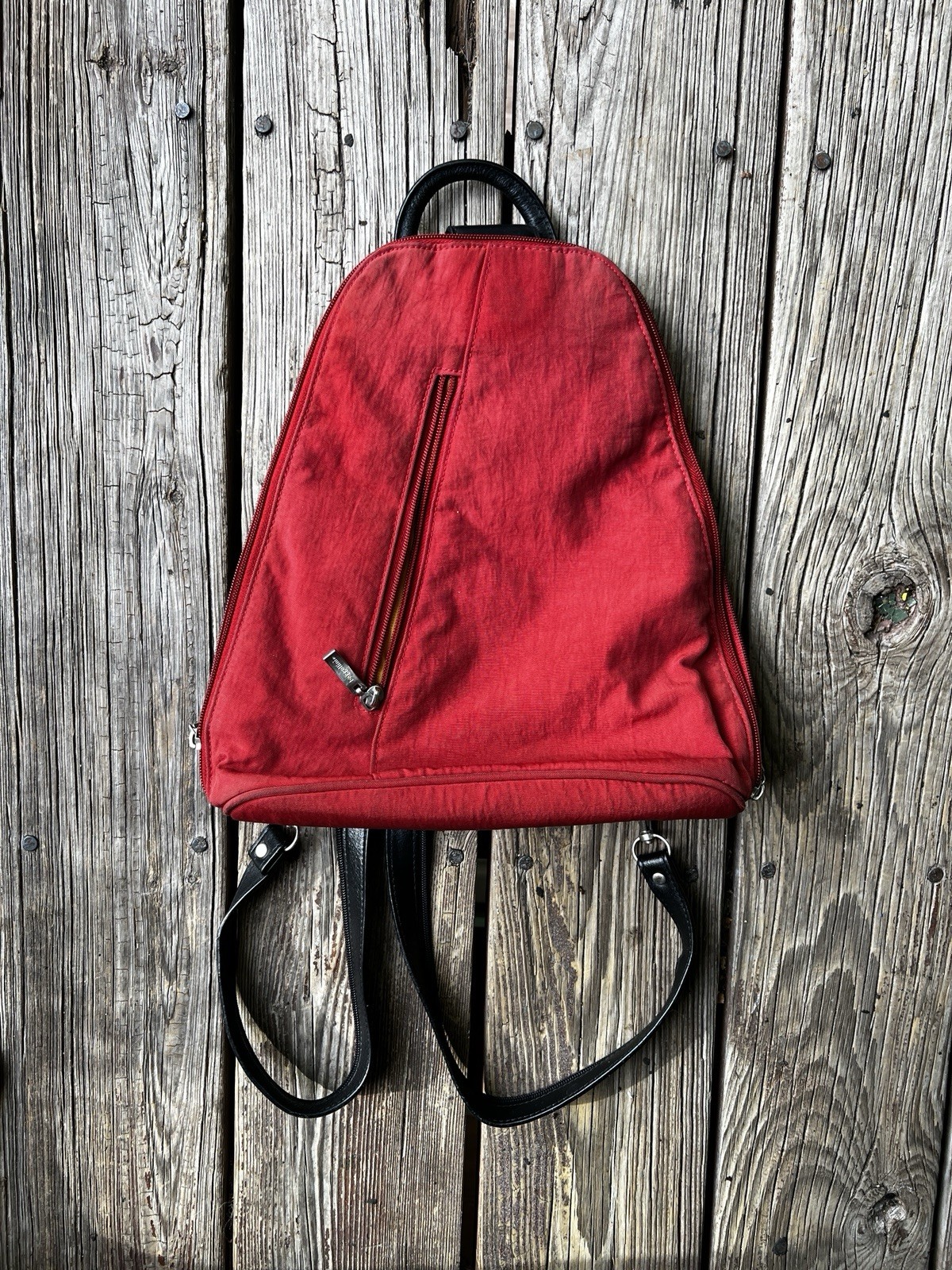 Baggallini Metro Convertible Backpack Nylon Rusty Red