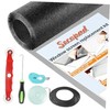 Window Screen Door Repair Kit, 39" x 78" Screen Door Mesh 39in x 78in Black gallery