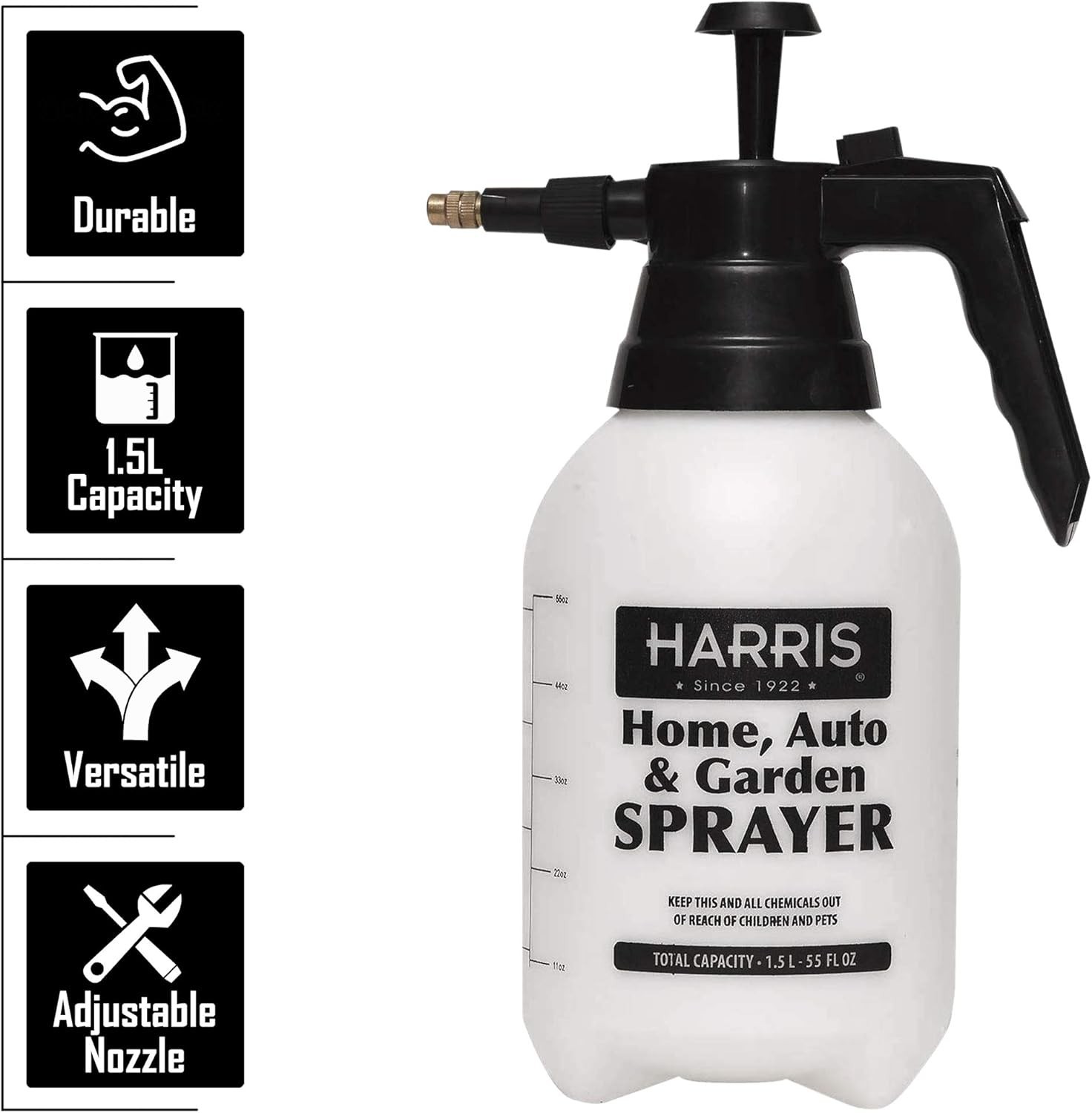 HARRIS Continuous Hand Pump Pressure Sprayer for Home, Lawn, Garden, Car Deta... gallery