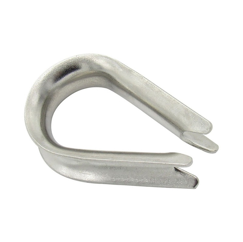 Egg Shape Wire Rope Thimble Stainless Steel Wire Grips Clamp Clips Rope Cable gallery
