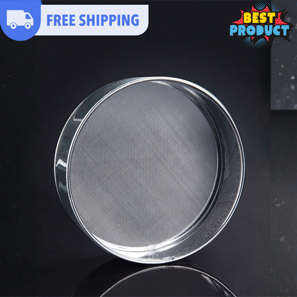 Large Stainless Flour Sifter Mesh Filter Shaker Strainer For Baking Powder Sugar