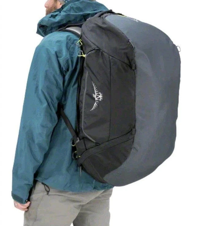 Osprey BigKit Duffel Bag 65L Convertible Backpack Anthracite Black -RARE PACK-