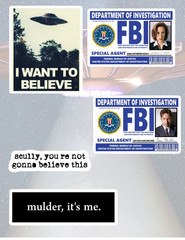 X – Files 5pc 90’s Sticker Pack