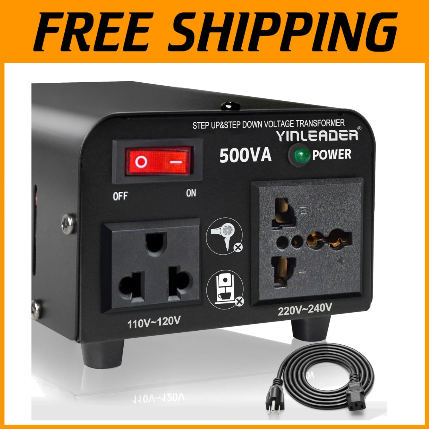 High-Quality 500W Step Up/Down Voltage Transformer Converter** gallery