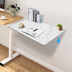 Folding Computer Desk Home Office Study Wall Mount Laptop Table Space Saving