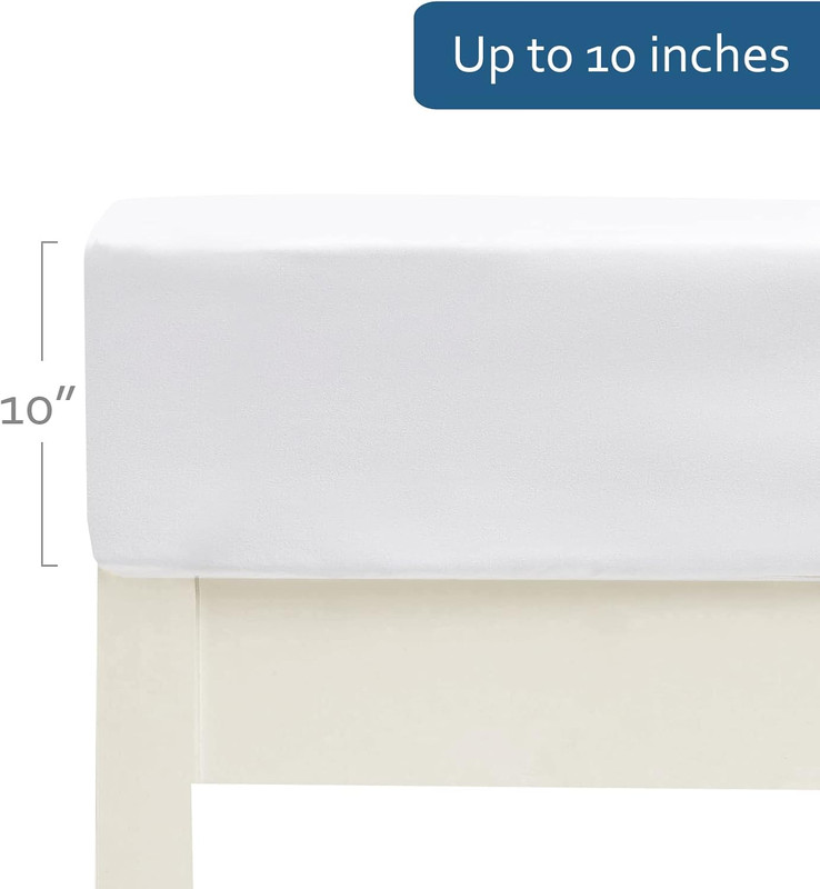 Cot Sheets 31" X 75"(2 Pack), Cot Fitted Sheet Ultra Soft and Breathable Snug Fi gallery