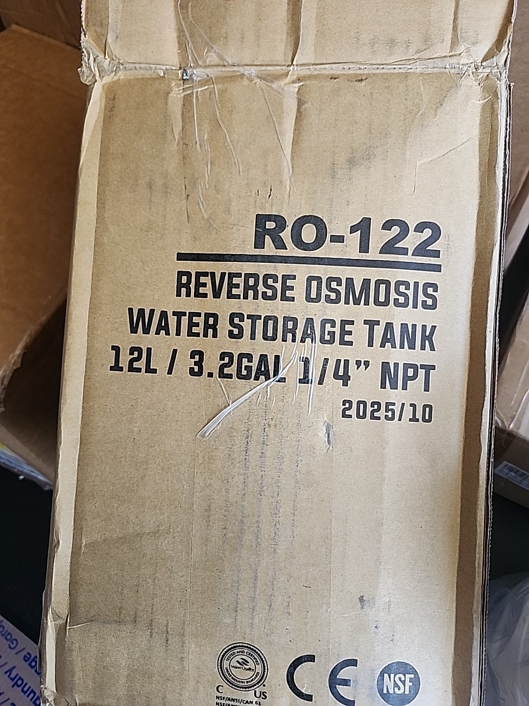 RO-122 Reverse Osmosis System Expansion Storage White Tank 3.2 Gallon. Actual Vo gallery
