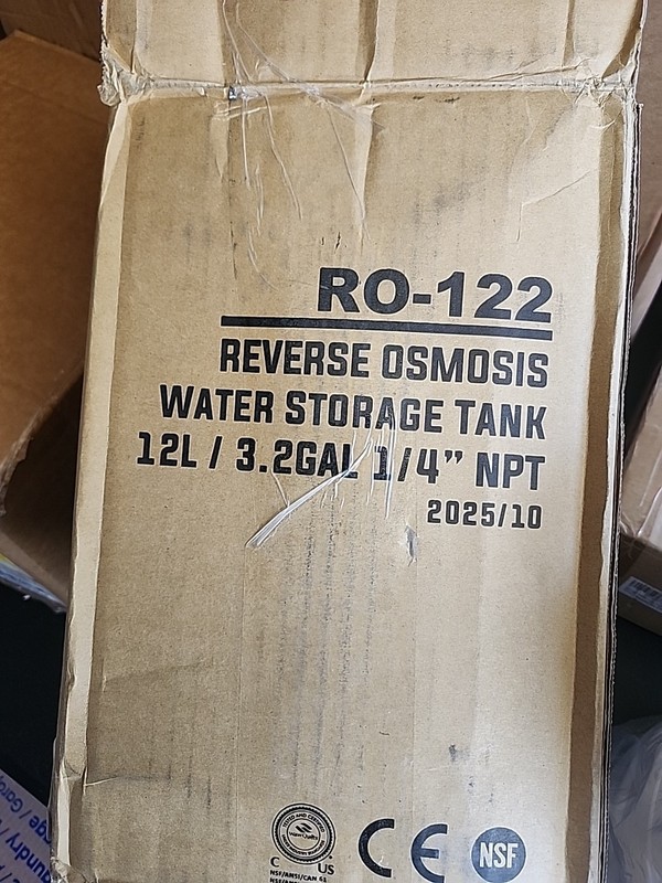 RO-122 Reverse Osmosis System Expansion Storage White Tank 3.2 Gallon. Actual Vo gallery