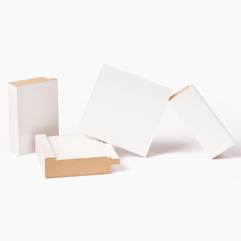 Frame My Mirror Framed Mirror Sample Bundle - White Frame Samples gallery