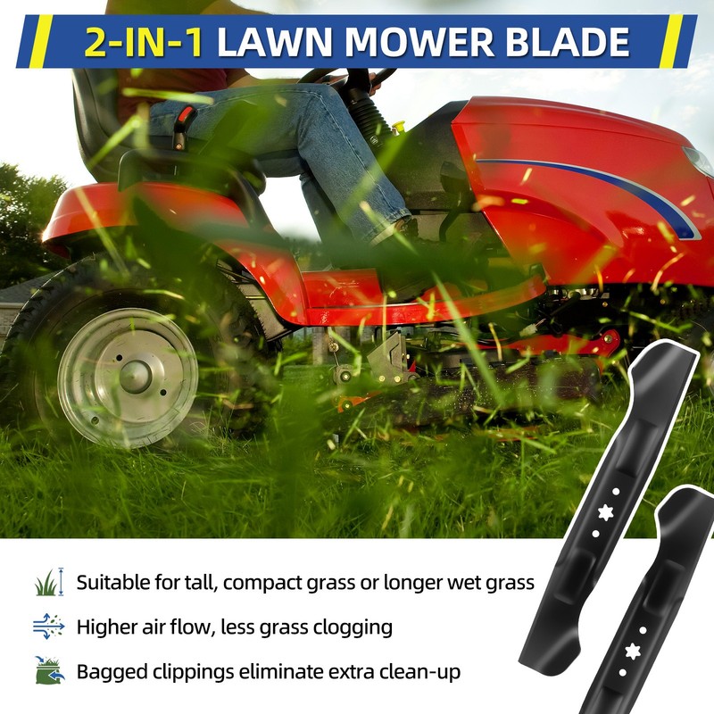 GICOOL 2-Pack 942-04244A 46" Mower Deck Blade for 942-04290 742-04290 742-04244 gallery