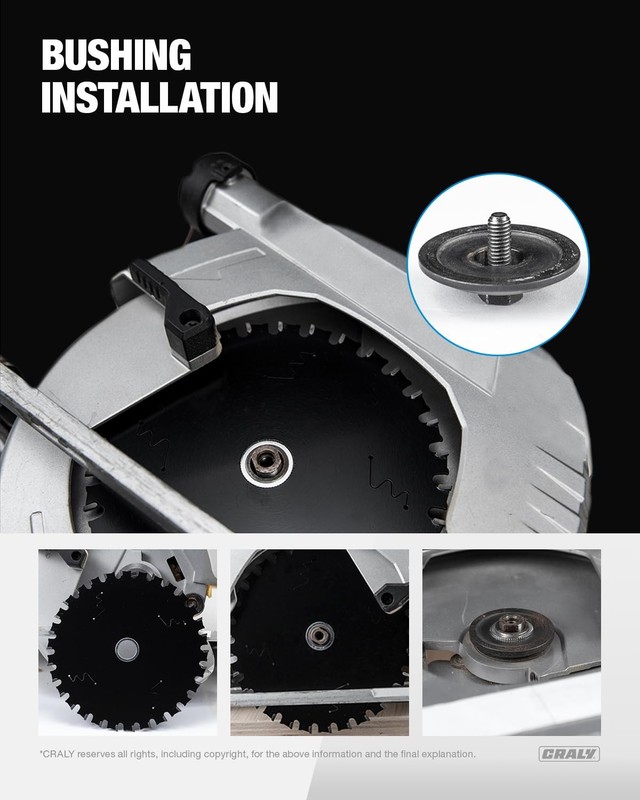 Saw Blade Bushing Set, Arbor Adapter Kit, Reduction Ring Combo, 30mm-5/8'', 2... gallery