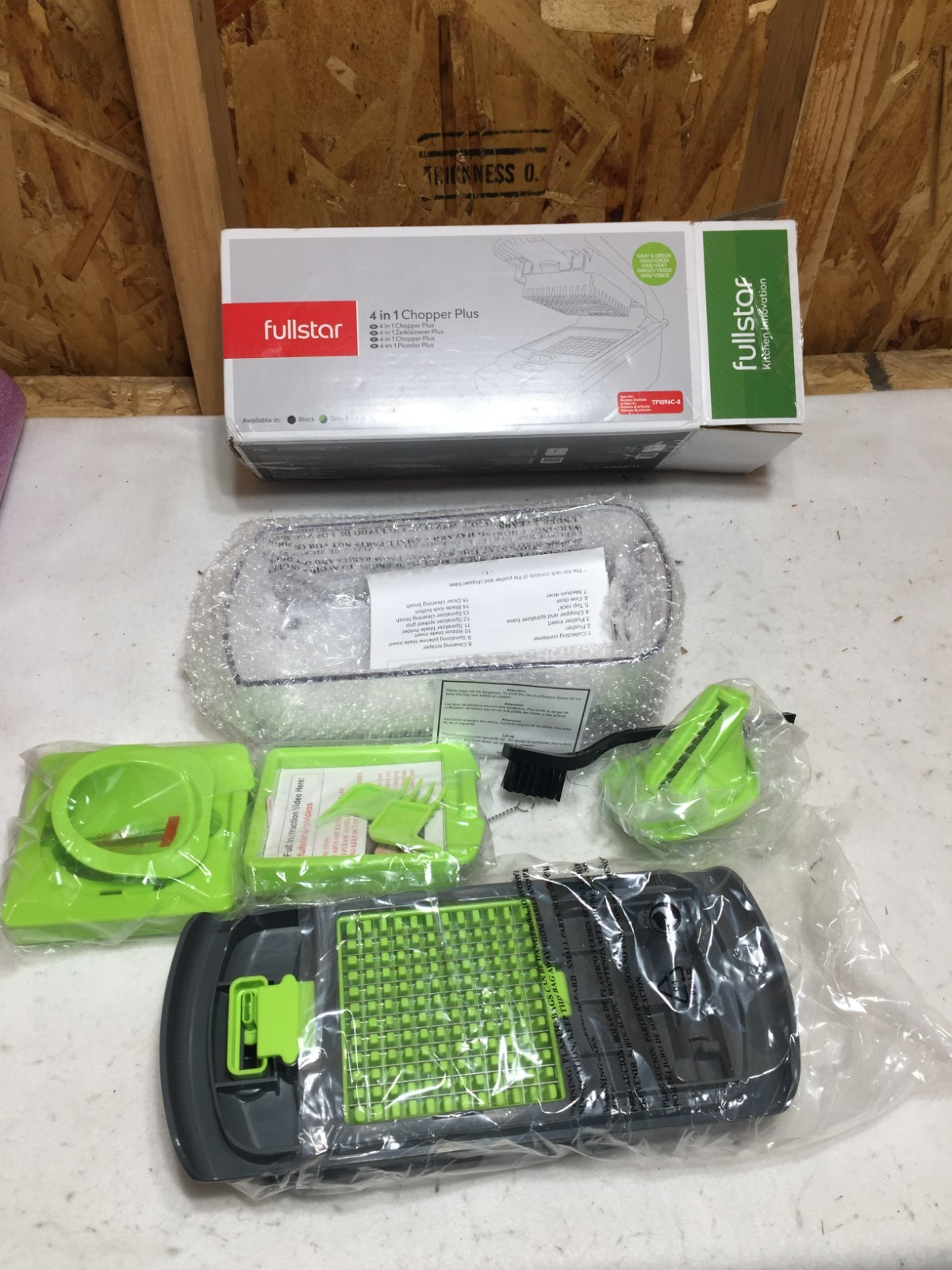 NEW Fullstar Original Pro Vegetable Chopper & Spiralizer 4-in-1 Food Prep Green gallery
