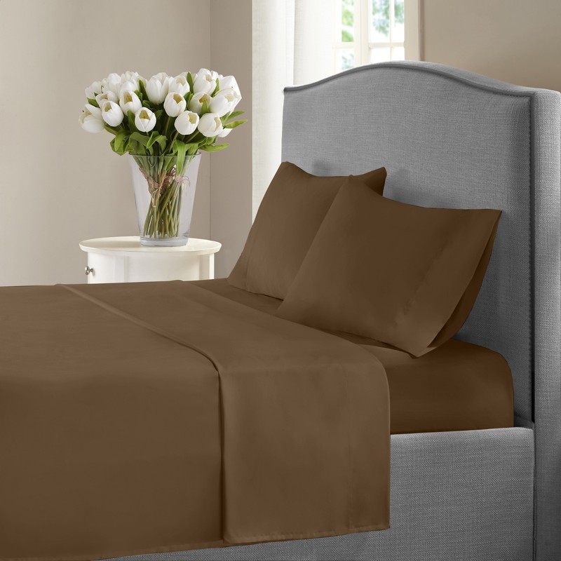 New York Collection 1200 Thread Count Solid Deep Pocket 100% Cotton Sheet Set gallery