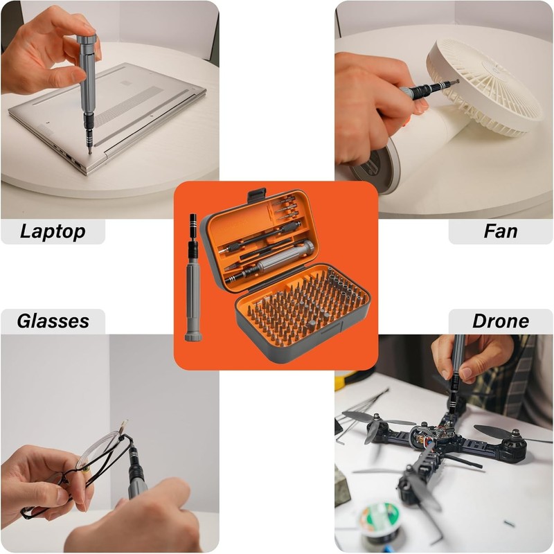 130/150 in 1 Precision Screwdriver Set Electronics Repair Kit S2 Bits Tool Case gallery