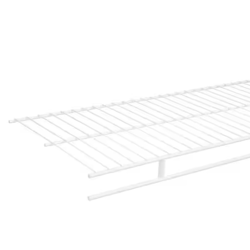 Everbilt Wire Closet Shelf 6ft x12in Fixed Rod White Steel Storage Organizer gallery