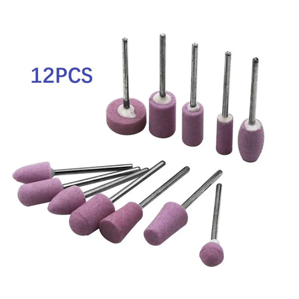 12Pcs Abrasive Grinding Stone Bit Set Rotary Tool Polishing Wheel Kit USA gallery