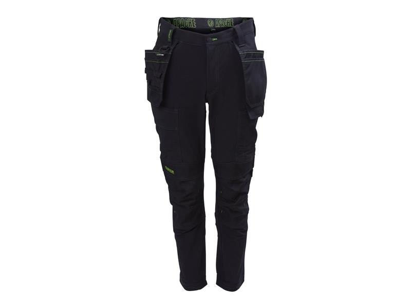 Apache Calgary Black Stretch Holster Trousers Waist 36in Leg 33in APACALG3336 gallery
