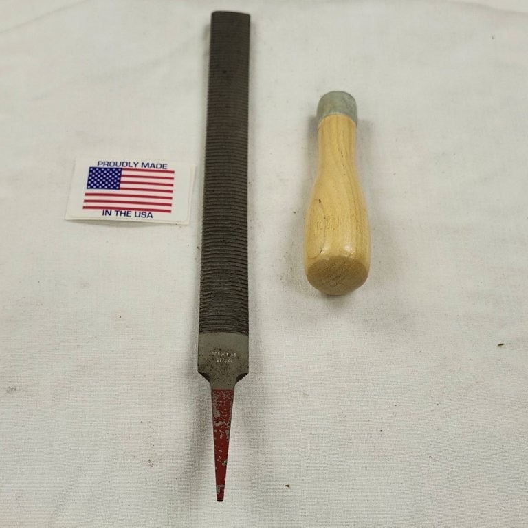 Simonds 8" Half Round Vixen File w/Handle Standard Cut Curved Tooth New 81146500 gallery