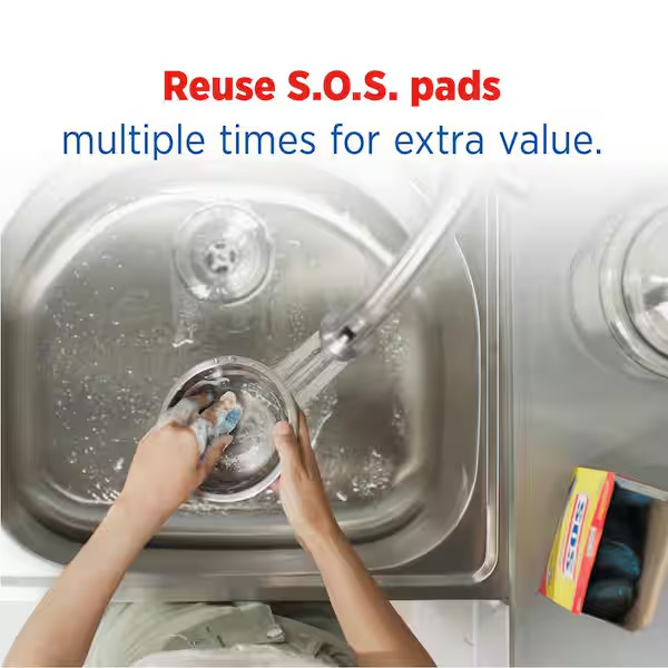 Steel Wool Soap Scouring Pads 18 Pack Heavy Duty Kitchen Bathroom Cleaning Pads gallery