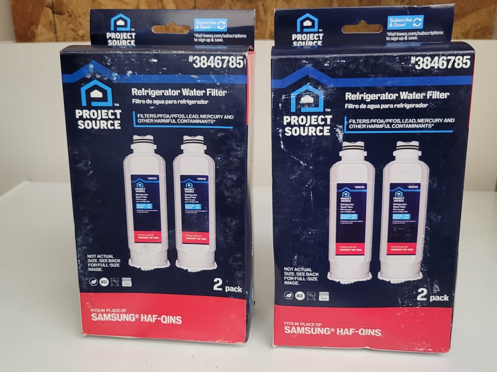 **NEW** 4 Project Source 3846785 Refrigerator Water Filters (Samsung HAF-QINS) gallery