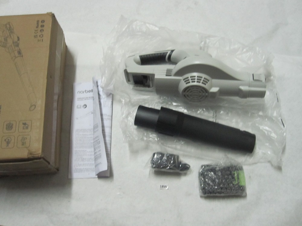 Narbell NT30001 Lightweight Cordless 20V Leaf Blower +battery + Charger New