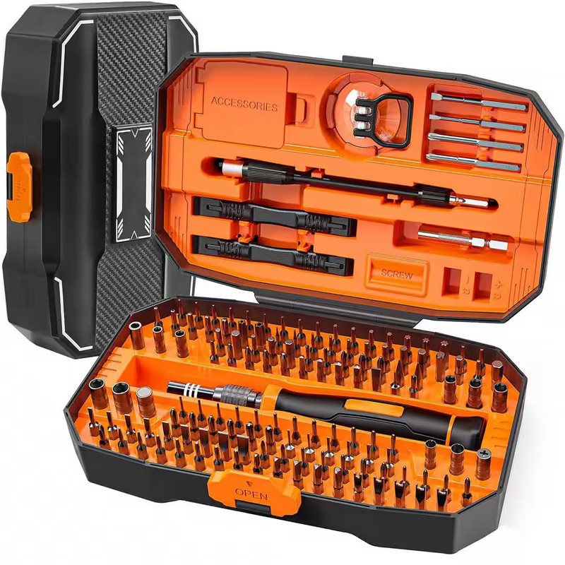 Precision Screwdriver Set 152 in 1-Magnetic Tool Kit with Torx Triwing Bits for gallery