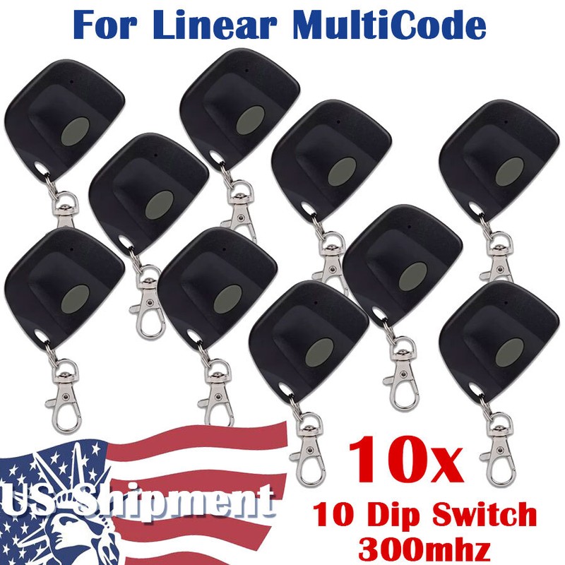 2~10x 300mhz 10Dip for Linear Multicode 3089 3060 3070 Garage Door Remote Opener gallery