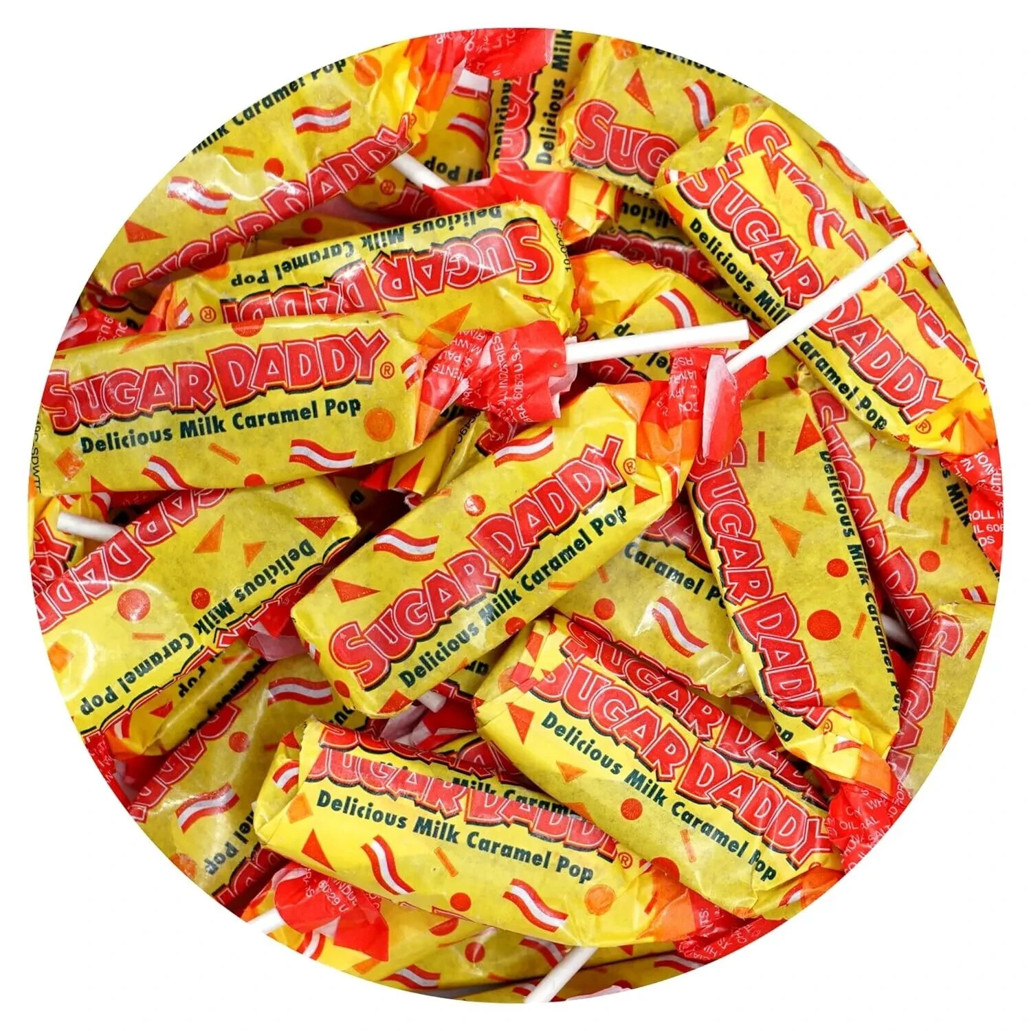 SUGAR DADDY Delicious Milk Caramel Pops, Bulk Fun Size Candy (2 Pounds) gallery