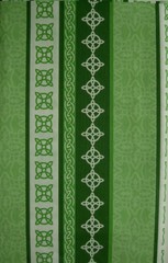 60 Round Vinyl Flannel Back St Patricks Day Knot Tablecloth Green Mainstream