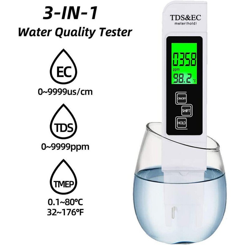 Digital Tester TDS EC PPM Meter Water Purity Hydroponics Water Quality Test Pen gallery