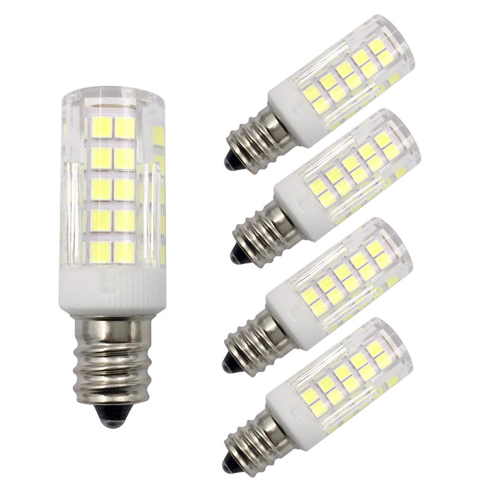 5pcs E12 Candelabra Base LED Light bulb C7 5W 110V 120V 64Led 2835SMD Lamp H gallery