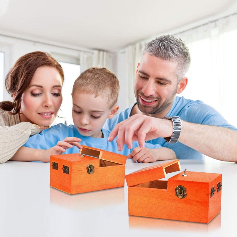 Useless Box Self-Turning Off Machine Fully Assembled (Brown) gallery