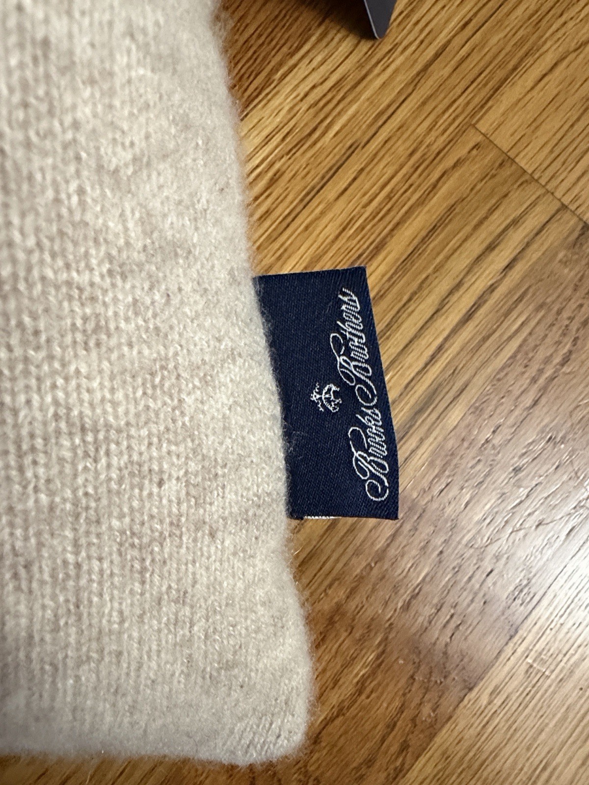 Brooks Brothers 100% Cashmere Cover Rectangular Lumbar Down Alternative Pillow gallery