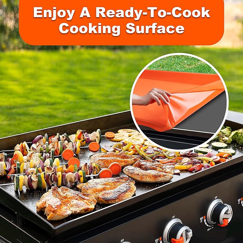 28 Inch Premium Silicone Griddle Cover - Full Edge Design to Extend Griddle Life gallery