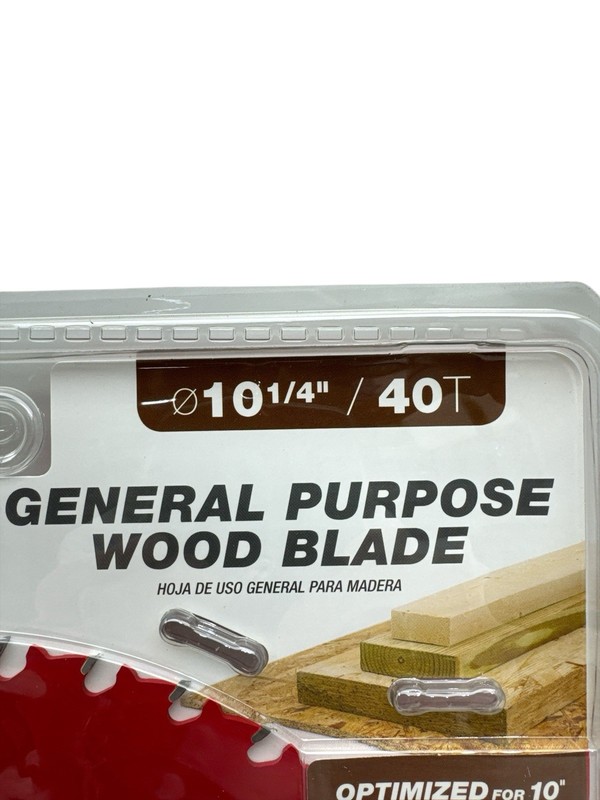 DIABLO Laser Cut Thin 10-1/4? 40 teeth General Purpose Wood Saw Blade D1040W gallery