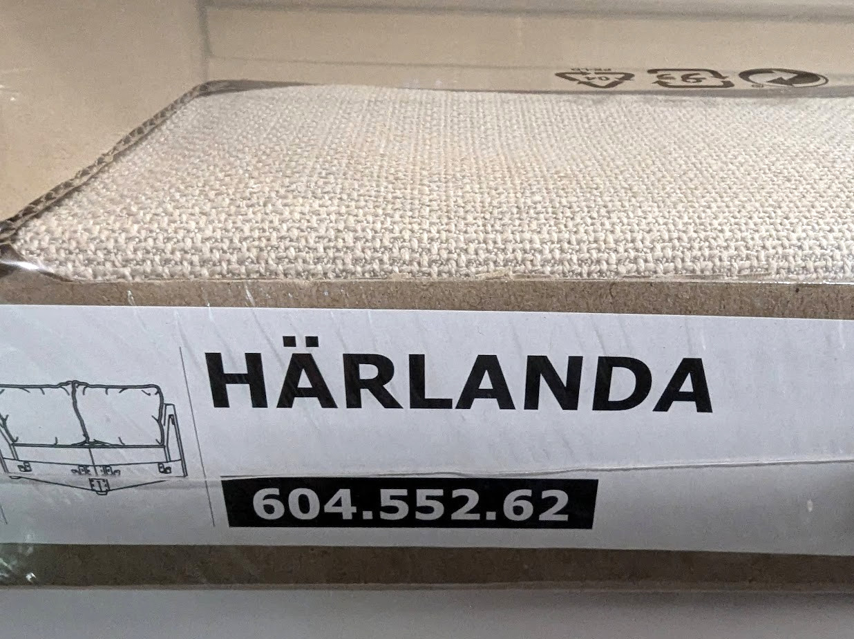 Ikea HARLANDA Corner (sofa) Section Cover Slipcover SPORDA NATURAL New! Sealed! gallery