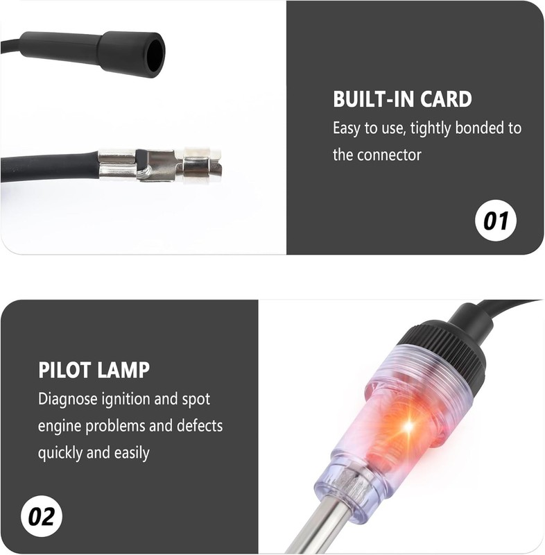 Spark Plug Tester with Indicator Lights,Spark Small Engine for 2PCS gallery