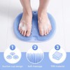 Shower Foot Scrubber Mat, Blue TPR, 11.81 x 8.66 Inches, with NonSlip Suction... gallery