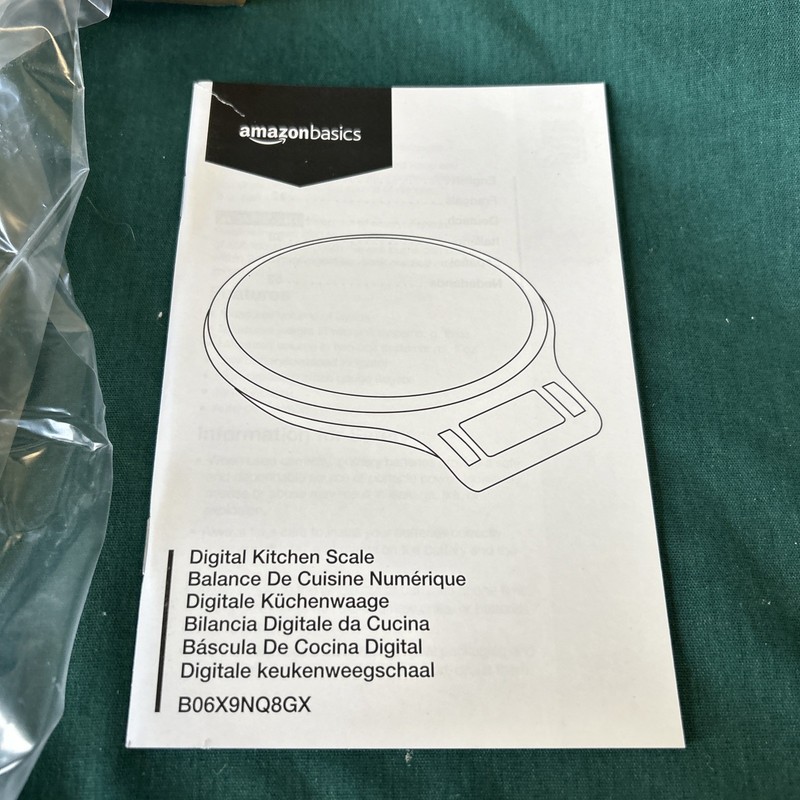 Amazon Basics Digital Kitchen Scale Weighs up to 11 pounds NIB gallery
