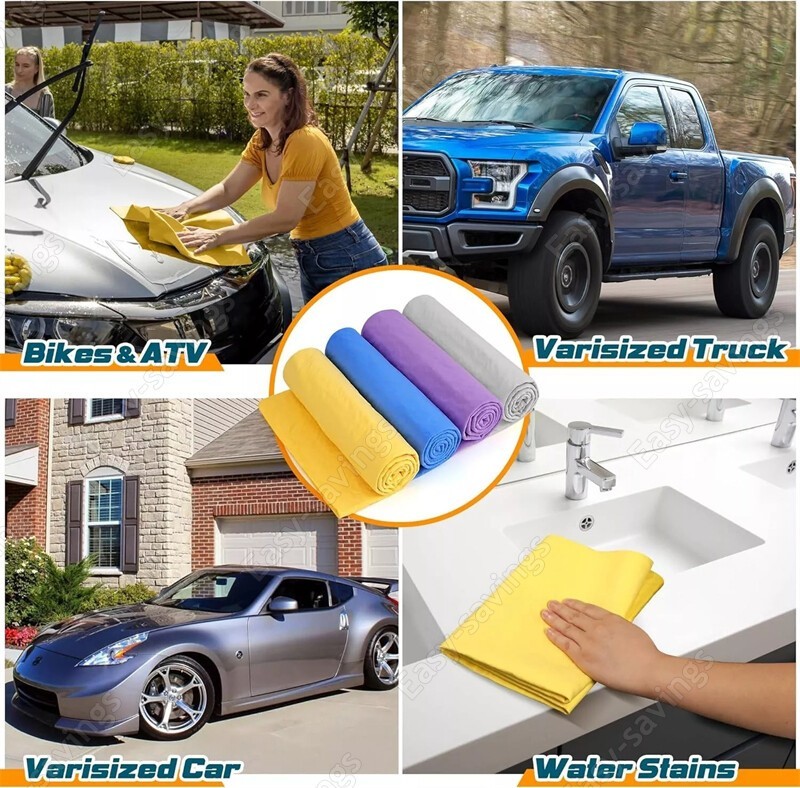 Chamois Synthetic Multi Purpose Cleaning Cloths Shammy Car Wash Towel Auto 1 Pc gallery