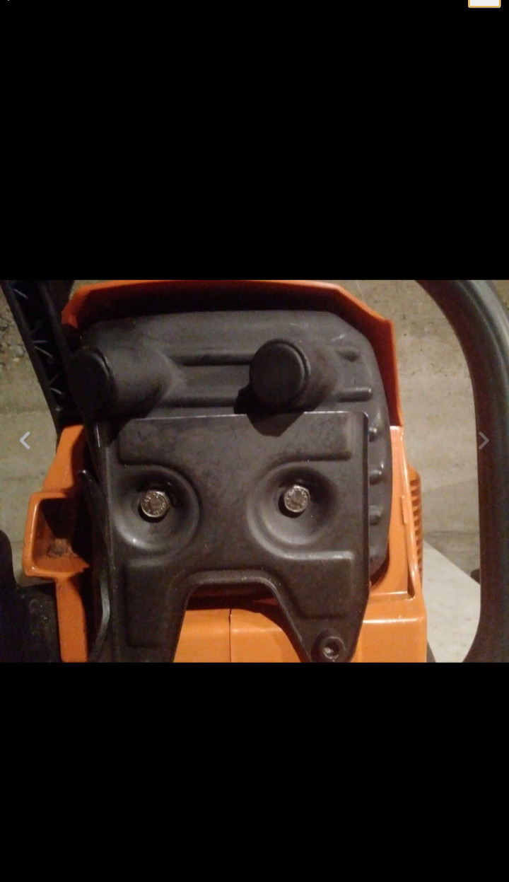 Dual port ( piped ) muffler for Husqvarna 3120XP. READ DESCRIPTION. gallery