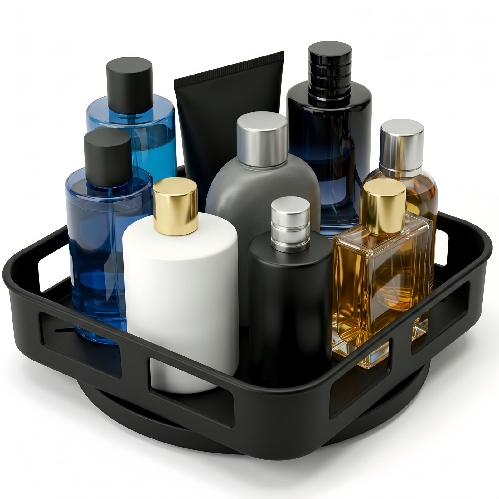 Cologne Organizer for Men, 360°Rotating Bathroom Organizer Countertop, Perfum... gallery