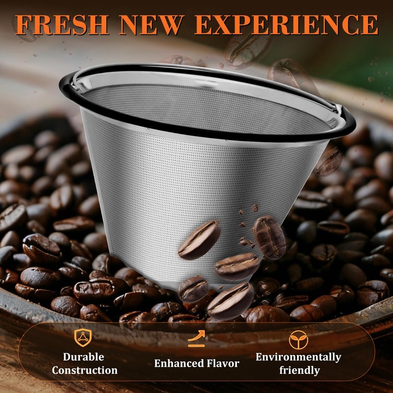 Reusable #4 Coffee Filter for Technivorm Moccamaster KBGV, KBT, Durable Metal... gallery