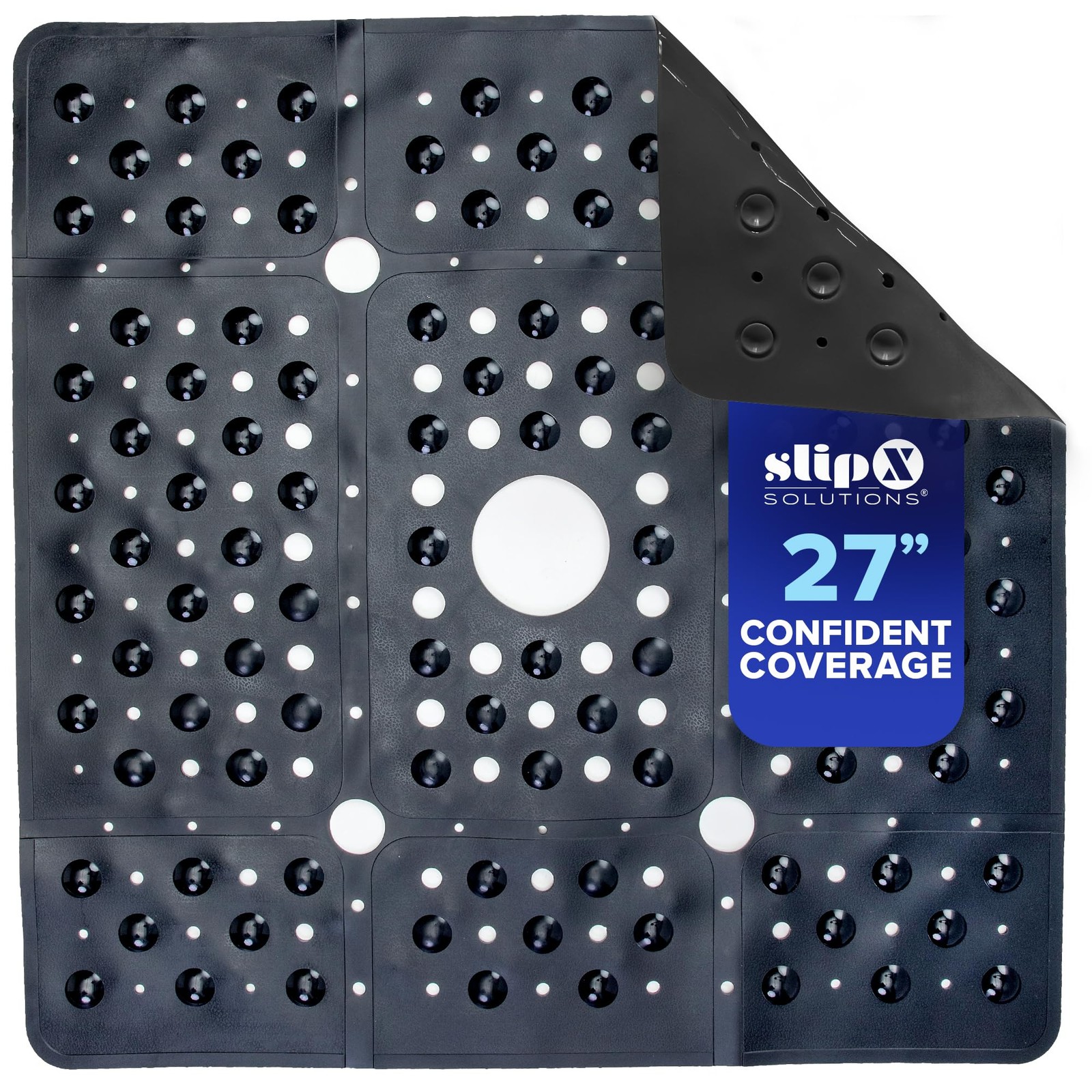 Slipx Solutions 27 Oversize Square Shower Mat Non-Slip Mat For Elderly Kids 100 gallery