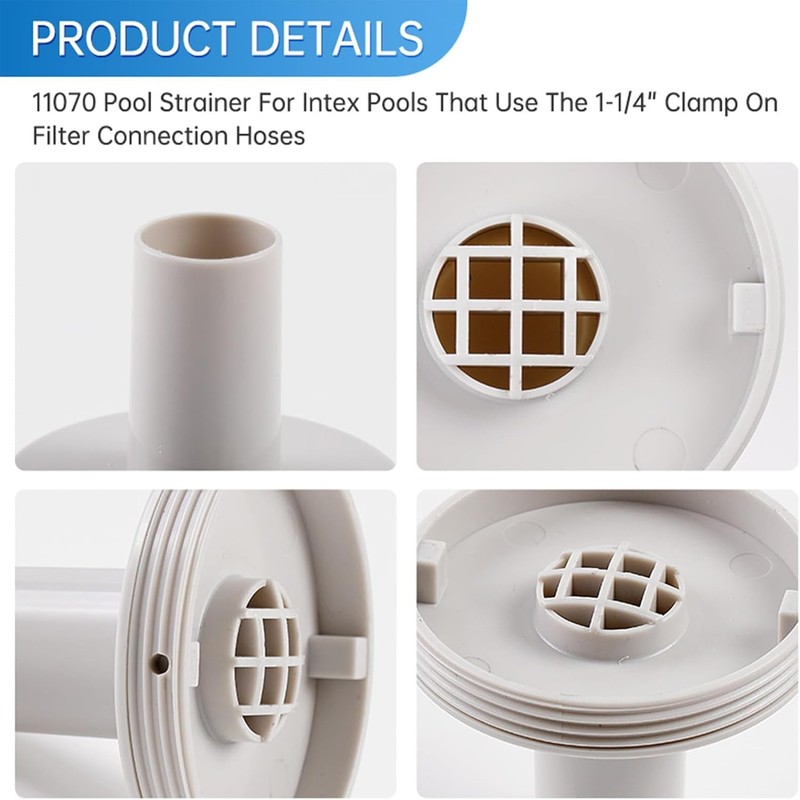 11070 Strainer Connector/adapters for 1-1/4" Fitting Fits Intex Swimming Pool gallery