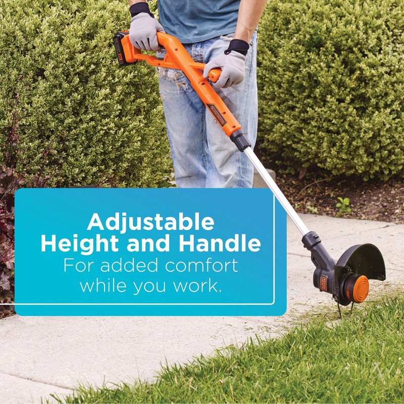 BLACK+DECKER 20V MAX* String Trimmer/Edger Kit, 10-Inch - LST201 gallery