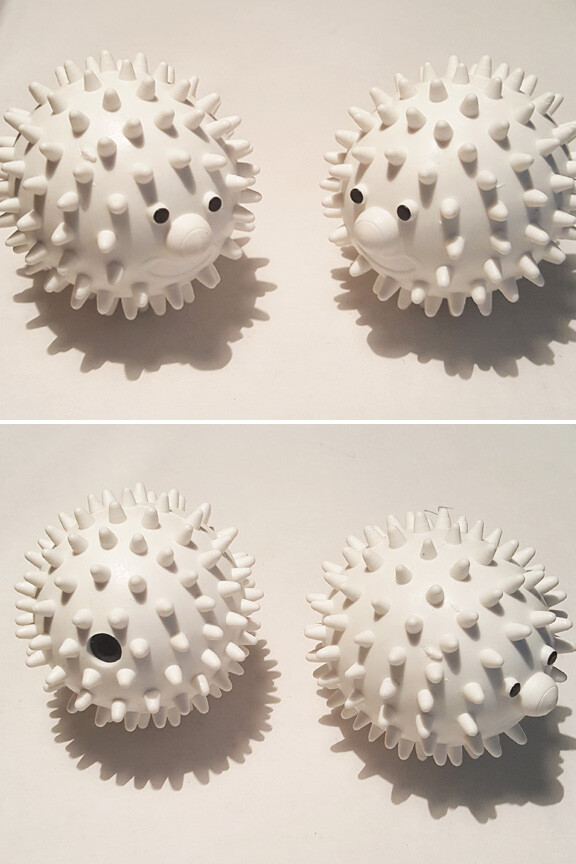 Washer and Dryer Ball (2-Pack) | Hedgehog Design | Fabric Softener Alternative gallery