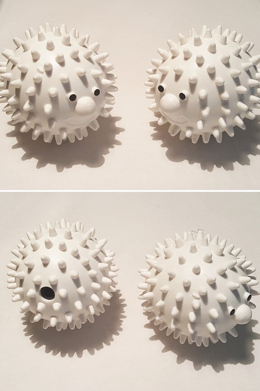 Washer and Dryer Ball (2-Pack) | Hedgehog Design | Fabric Softener Alternative gallery