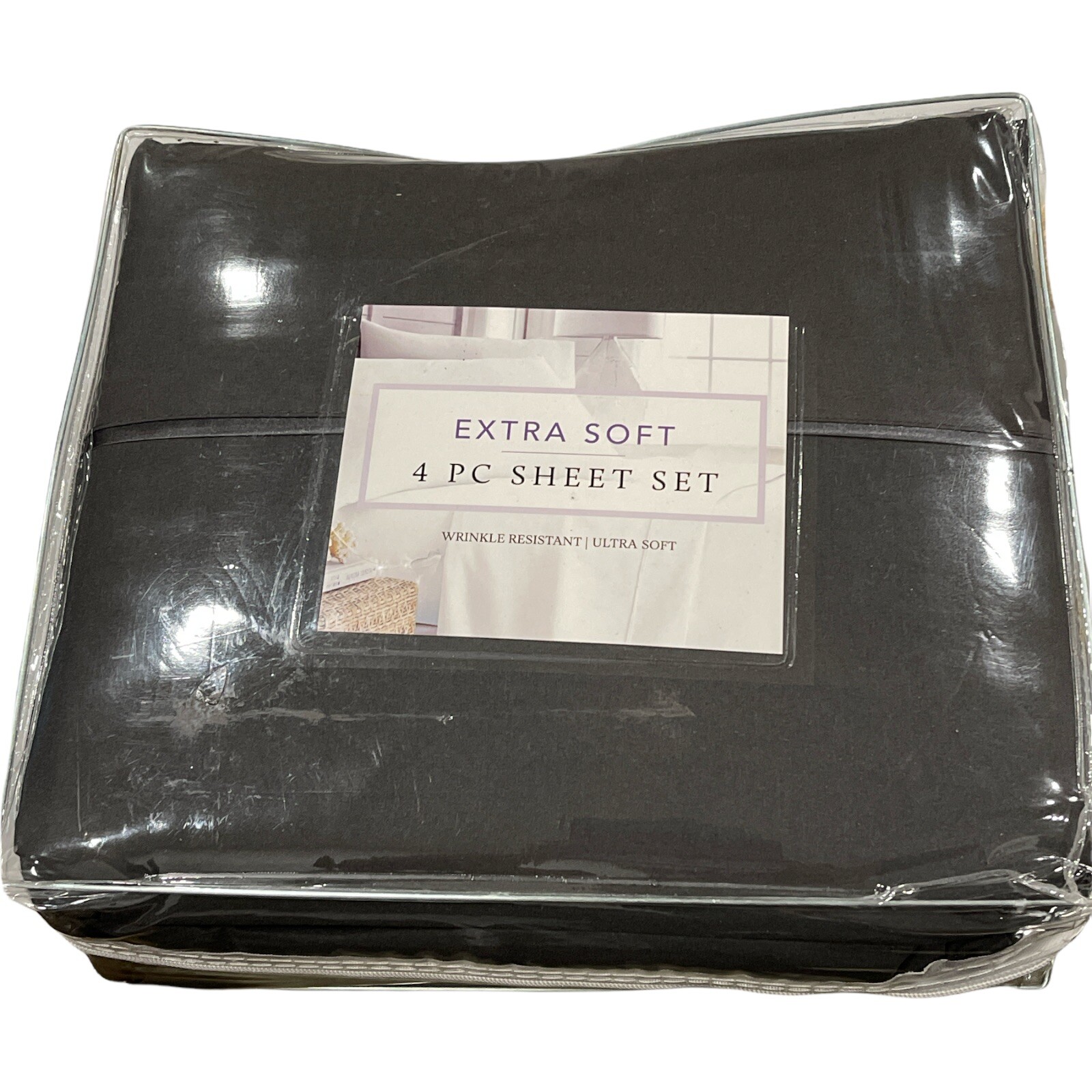 Bed Sheets Hypoallergenic Ultra Soft 4 Piece Gray Wrinkle Free Size King gallery