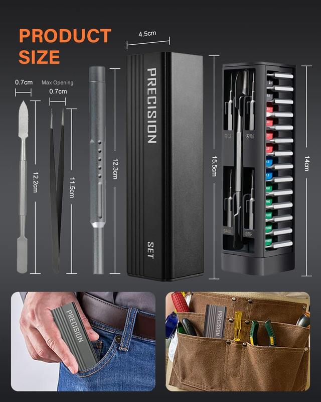 49 in 1 Precision Screwdriver Set, Professional Magnetic Mini Screw Driver with gallery